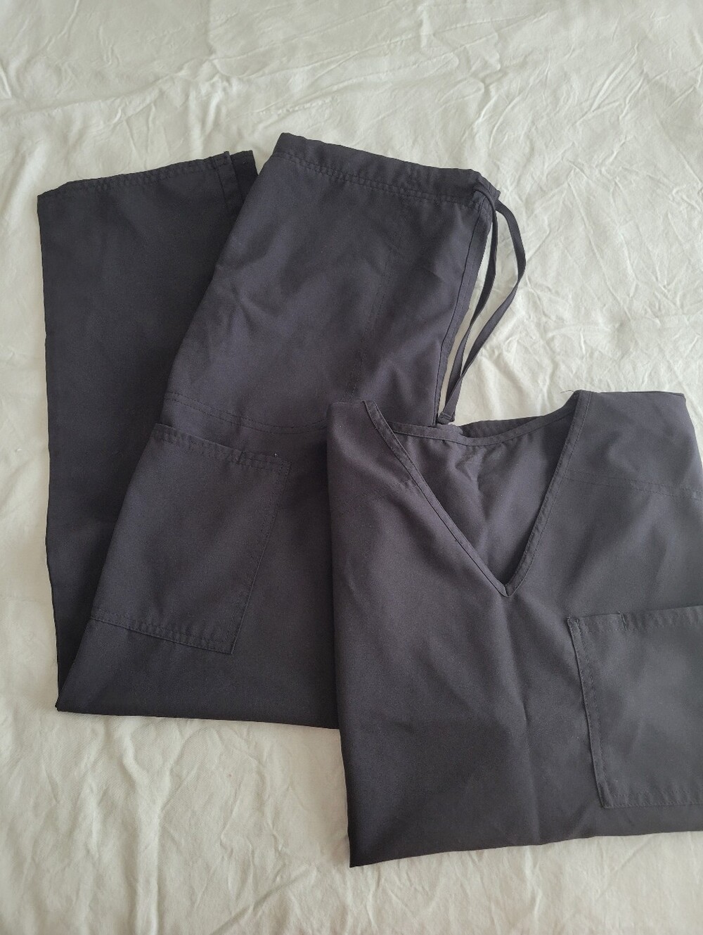 Men's Scrubstar black scrubs set